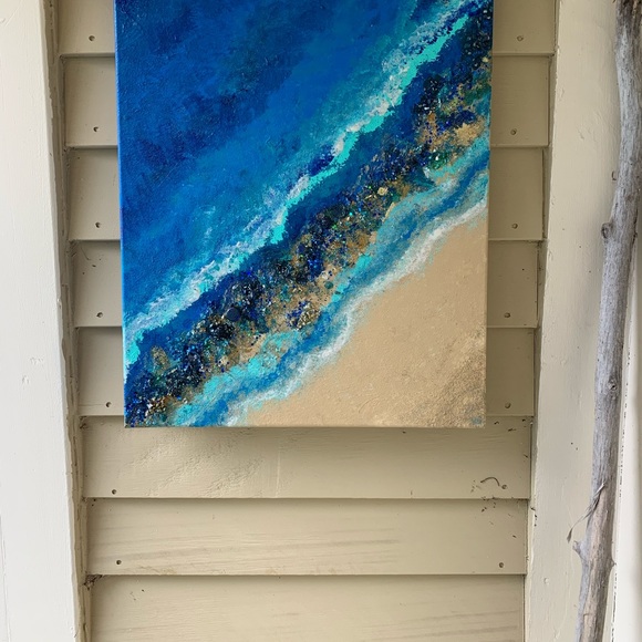 16 x 20 painting, mixed media, original art - Picture 9 of 9